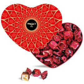 MAXIM'S DE PARIS Coeur Rouge Chocolat Au Lait Tendre Nougat 380g