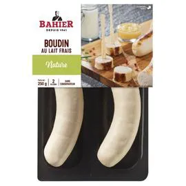 Boudin blanc nature au lait frais (250g)