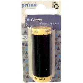 LA BROSSE ET DUPONT, PRIMA Fil Coton Moyen Noir 100M l'unité