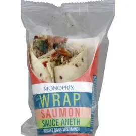 MONOPRIX Wrap Saumon Sauce Aneth 180g