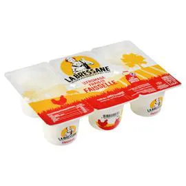 Fromage frais en faisselle nature 6% MG (6x100g)