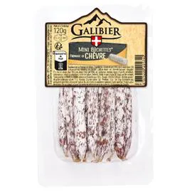 LE GALIBIER Mini saucissons fromage de chèvre 120g
