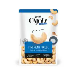 CRAZY CAJOU Noix de cajou torréfiées, finement salée 75g