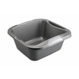Bassine Carrée prenium gris métal (9l)