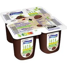 Dessert végétal au soja chocolat saveur noisette (4x100g)