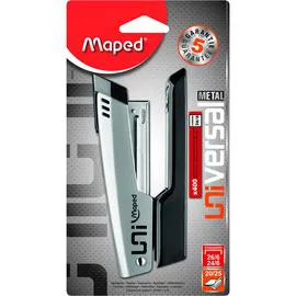Agrafeuse Half Strip Universal Métal gris foncé + 400 agrafes 26/6 (l'unité)