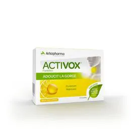 Pastilles miel-citron Activox 24 pastilles (57g)