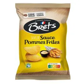 BRETS Chips saveur sauce pommes frites 125g