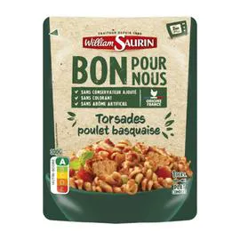 Plat cuisiné torsade poulet (300g)