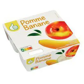 Coupelles pomme banane (4x100g)