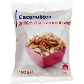 Cacahuètes grillées à sec aromatisées (150g)