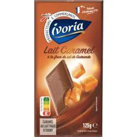 Chocolat lait caramel à la fleur de sel de Guérande (125g)