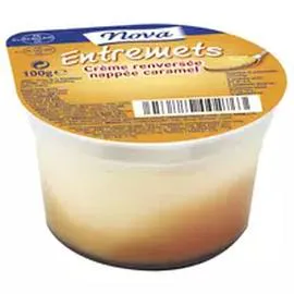 Entremets crème renversée nappée caramel (100g)