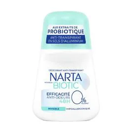 NARTA Déodorant Biotic Efficacité Anti-Odeurs Invisible 50ml