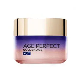 L'ORÉAL PARIS, AGE PERFECT Crème Visage Nuit Anti-Âge Rose Re-Stimulant Golden Age 50ml