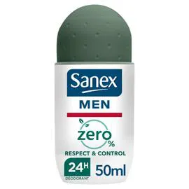 SANEX Déodorant Bille Men Zéro 0% respect et control 50ml
