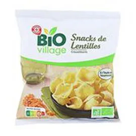 MARQUE REPÈRE, BIO VILLAGE Snack Lentilles 60g