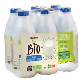 Lait demi-écrémé UHT (6x1l)