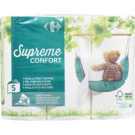 CARREFOUR Papier toilette Supreme Confort x6