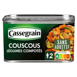 CASSEGRAIN Légumes compotés pour couscous épices douces 375g