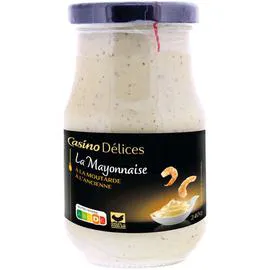 CASINO DÉLICES Mayonnaise À La Moutarde À L'Ancienne 240g