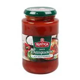 MARQUE REPÈRE, RUSTICA Sauce Basquaise Aux 2 poivrons 400g