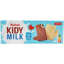 Kidy Milk en sachet fraicheur 5x2 biscuits (128g)