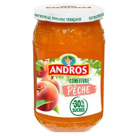 Confiture de pêches allégée en sucres (350g)