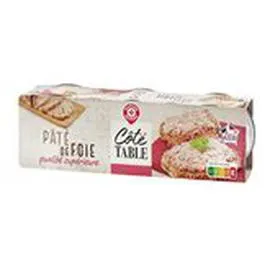 MARQUE REPÈRE, CÔTÉ TABLE Pâté de foie Pur porc 3x78g
