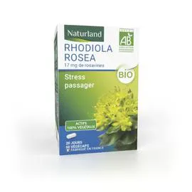 Complément Alimentaire Anti-Stress Passager Rhodiola Rosea Bio (x60)