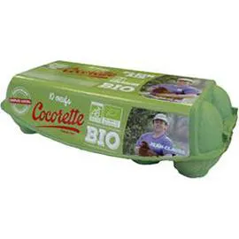 Oeufs fermiers Bio Moyen/gros x10 (x10)