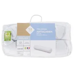 Traversin blanc moelleux anti-acariens 160 cm (l'unité)