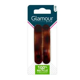 Barrettes Marron (x2)