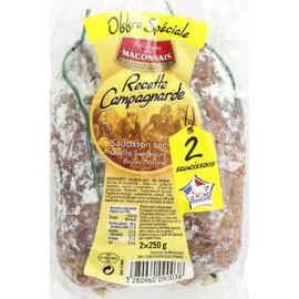 Saucisson sec campagnard (2x250g)
