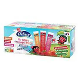 MARQUE REPÈRE, DÉLISSE Tubes Fromage blanc 3 parfums 12x40g