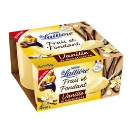 NESTLÉ, LA LAITIÈRE Crème dessert vanille frais et fondant 4x115g