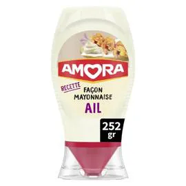 AMORA Sauce à l'ail façon mayonnaise 252g