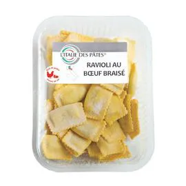 L'ITALIE DES PÂTES Pâtes fraîches Ravioli au boeuf braisé 250g