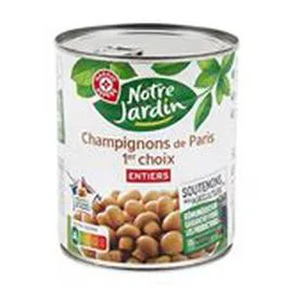 MARQUE REPÈRE, NOTRE JARDIN Champignons Paris Entiers 460g
