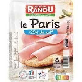 Jambon le Paris réduit en sel (180g)