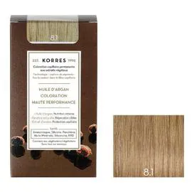 KORRES Korres coloration permanente huile d'argan, blond clair cendré 8.1 l'unité