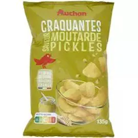 Chips ondulées saveur moutarde pickles (135g)