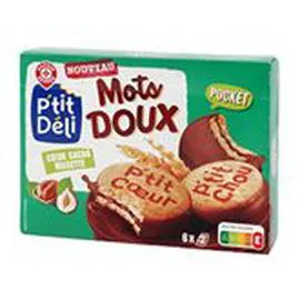 Biscuits Mots Doux Biscuit enrobé fourré (180g)