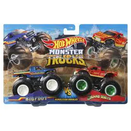 Petites voitures Coffret 2 véhicules Monster Trucks double démolition (l'unité)
