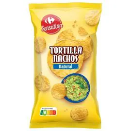 CARREFOUR SENSATION Biscuits apéritif Tortilla Nachos nature 200g