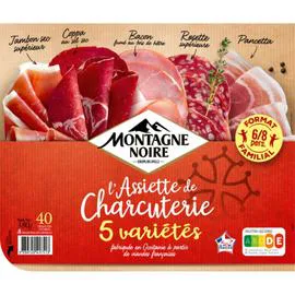 Assortiment charcuterie jambon sec rosette coppa bacon (380g)