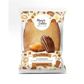 Madeleine Coque Chocolat au Lait Noisette (60g)