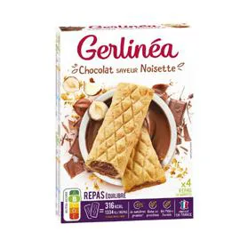 Barres repas chocolat noisette (8x45g)