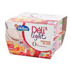 Fromage blanc Déli'light aux Fruits - 0% mg (8x100g)