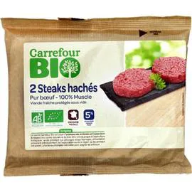Steaks hachés Viande bovine 5% MG (2x125g)